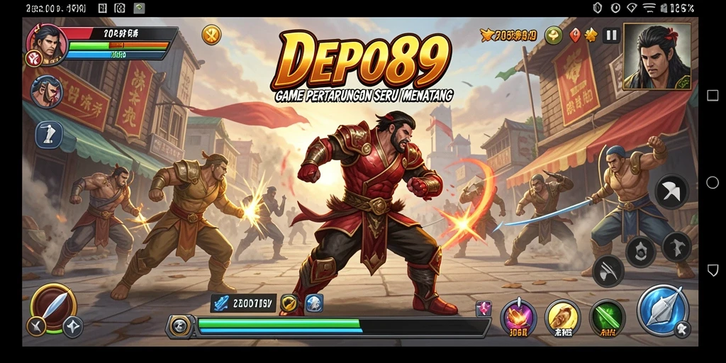 Tampilan gameplay mendebarkan dalam DEPO89 dengan aksi pertarungan yang intens.