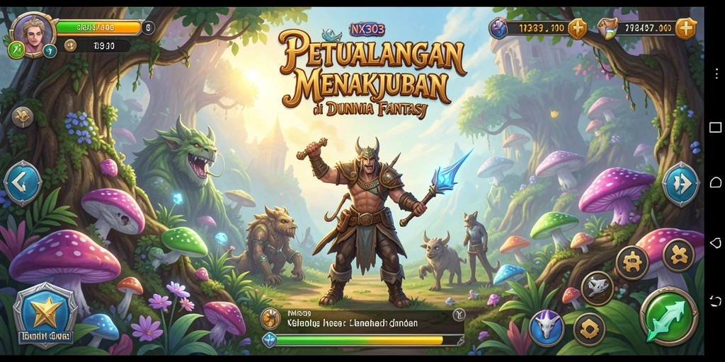 Screenshot NX303 menampilkan aksi seru dalam petualangan yang menantang.