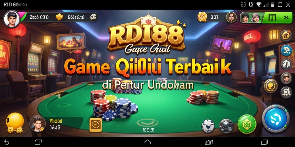 Tampilan gameplay seru di RDI88 yang menunjukkan aksi QiuQiu.